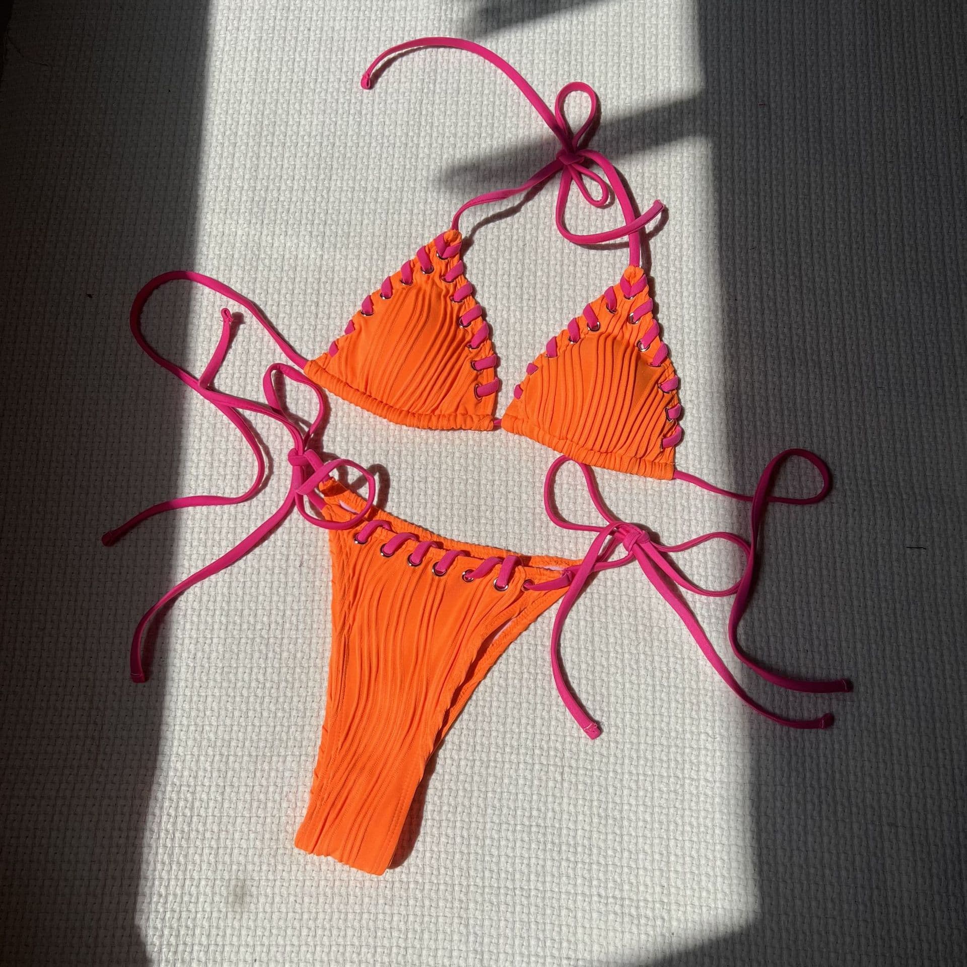 High Quality New Small Fresh Sweet Personality Split Swimsuit Swimsuit Bikini Bikini