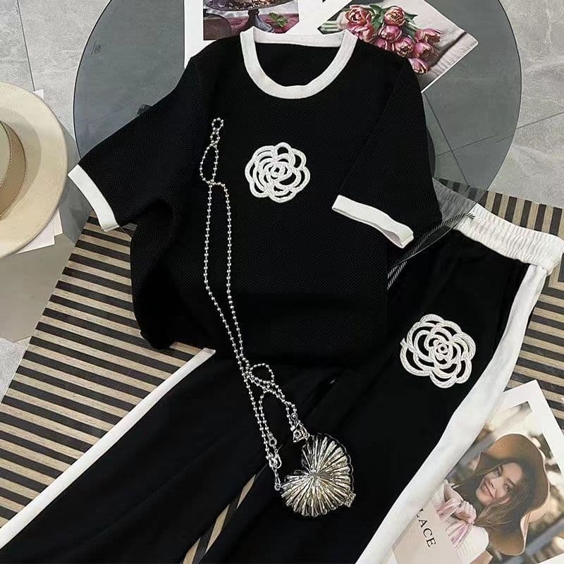 Women's design niche light mature style slimming two-piece set