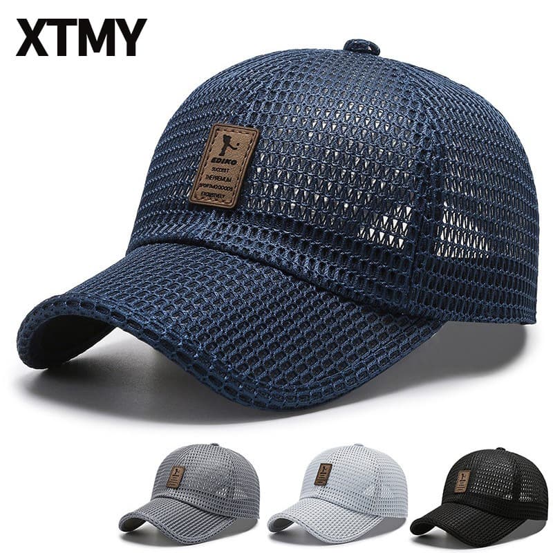 Unisex Summer Korean Style Mesh Baseball Cap Casual Versatile Sun Protection Duckbill Cap For Men