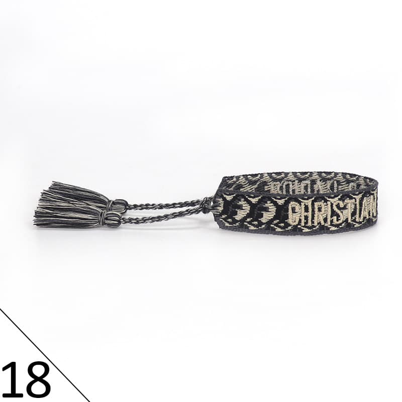 Bracelet unisexe tendance avec lettres tressées