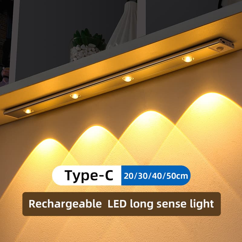 NEW Motion Sensor Wireless Ultra Thin Night USB LED Wine Cooler Light For Kitchen Cabinet Bedroom Wardrobe Indoor Lighting