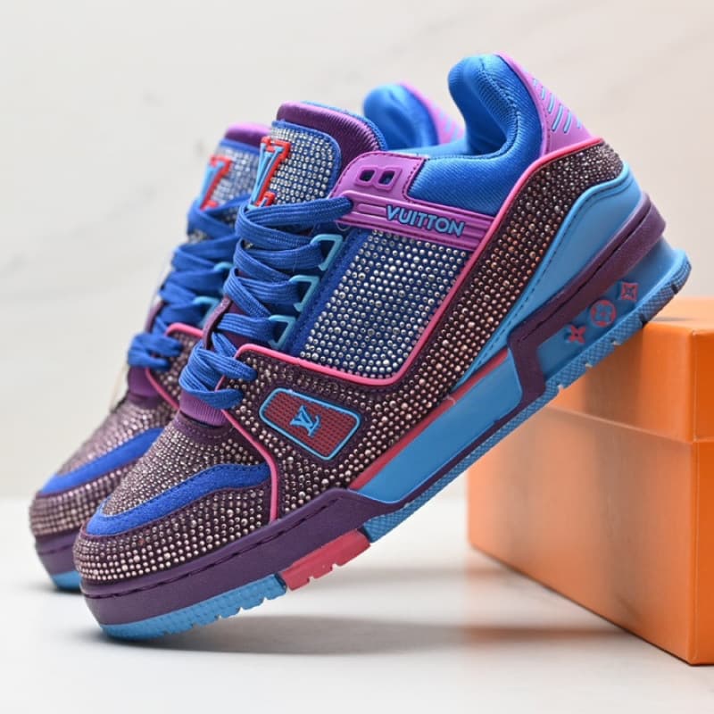 Baskets montantes Lujia, chaussures de sport tendance à imprimé diamant, style couple, tendance et polyvalentes, pour hommes