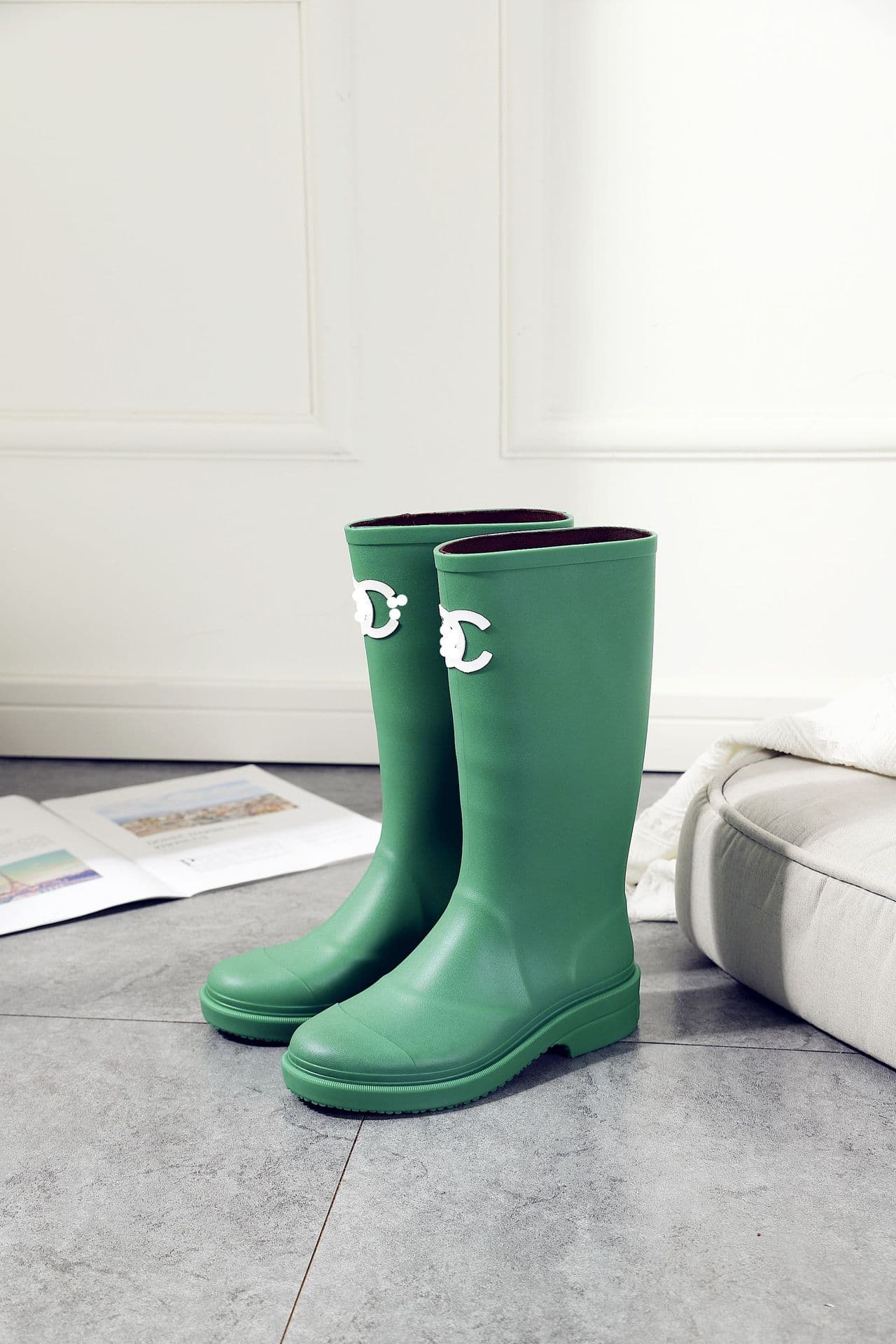 Bottes de pluie P7/2023 Xiaoxiangfeng, bottes de chevalier imperméables et antidérapantes à la mode