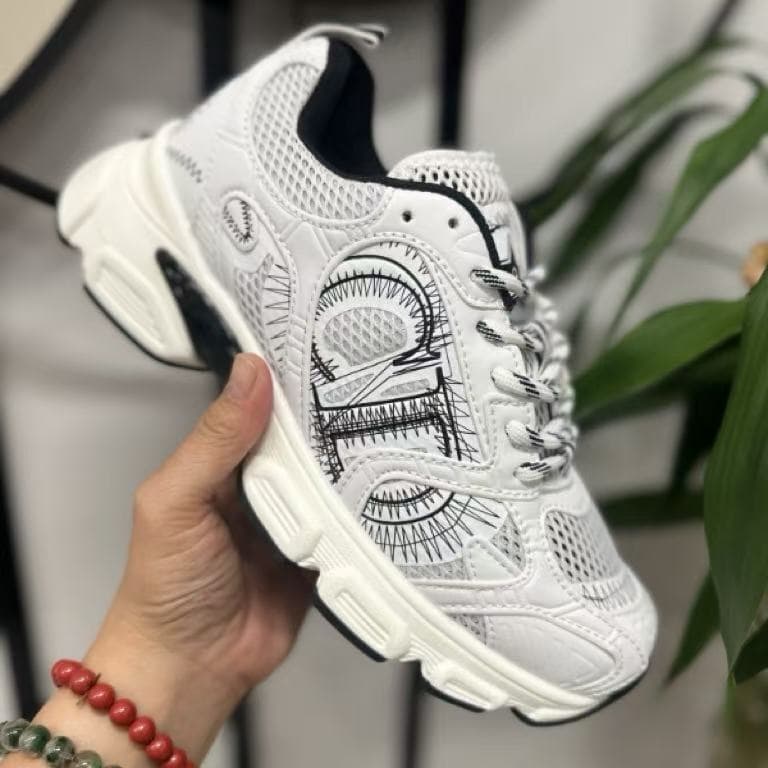 DIOR 25ss Dad New Homme B30 et Femme, Baskets décontractées polyvalentes à lacets en maille, Modèle Fashion CD Color-blocking résistant à l'usu