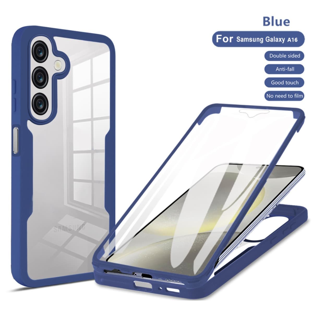 Transparent Full Body Screen Protector Phone Case For Samsung Galaxy A Series A57 A37 A17 A07 A06 A16 A36 A56 A26 A55
