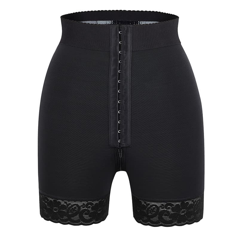 high-waist tummy control pants bottom zipper butt lift pants sports tight large size body pants butt lift body shaping pants