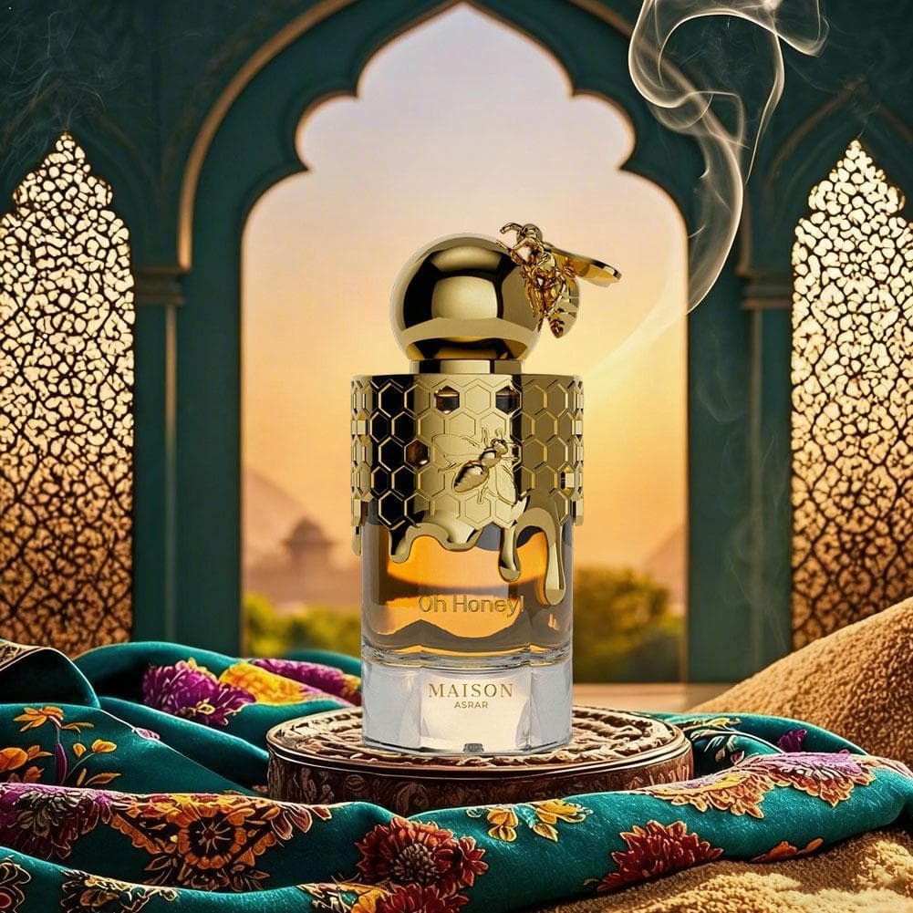 Honey Middle Eastern Arabian Perfume Unisex Eau De Toilette Spray Lasting Fresh Floral Fruity Fragrance Body Spray