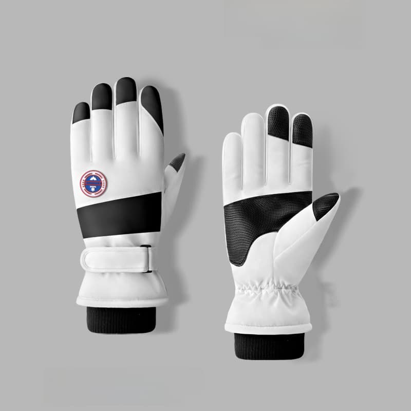 Winter ski gloves men's outdoor riding fleece-lined thickened non-slip waterproof windproof sports warm gloves for women