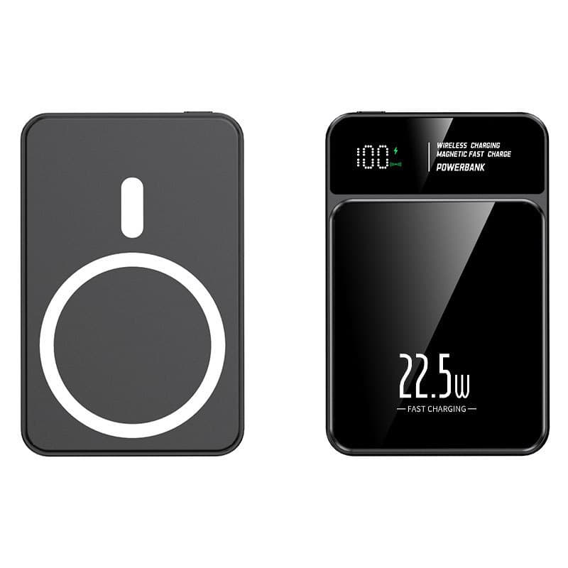 Batterie externe magnétique sans fil à charge rapide, ultra fine, portable, 20 000 mAh