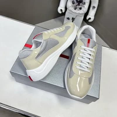 Chaussures de course polyvalentes en cuir verni véritable de haute qualité pour l'été 2025 de la Coupe des Amériques