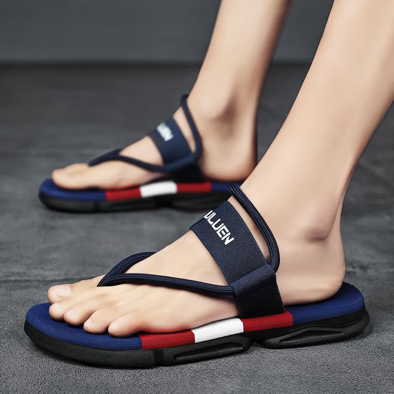 High Quality Fashion Men Flip Flops Summer Beach Flip Flops Men Casual Breathable Antiskid Beach Slippers Men Summer Outdoor