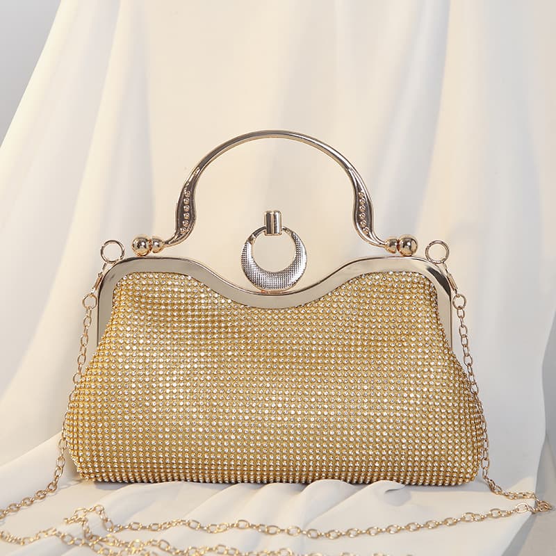 Women's Evening Bags Handbag Vintage Diamond-set Dinner Bag Rhinestone Party Handbag Women's Dress Crossbody Bag Evening Bag
