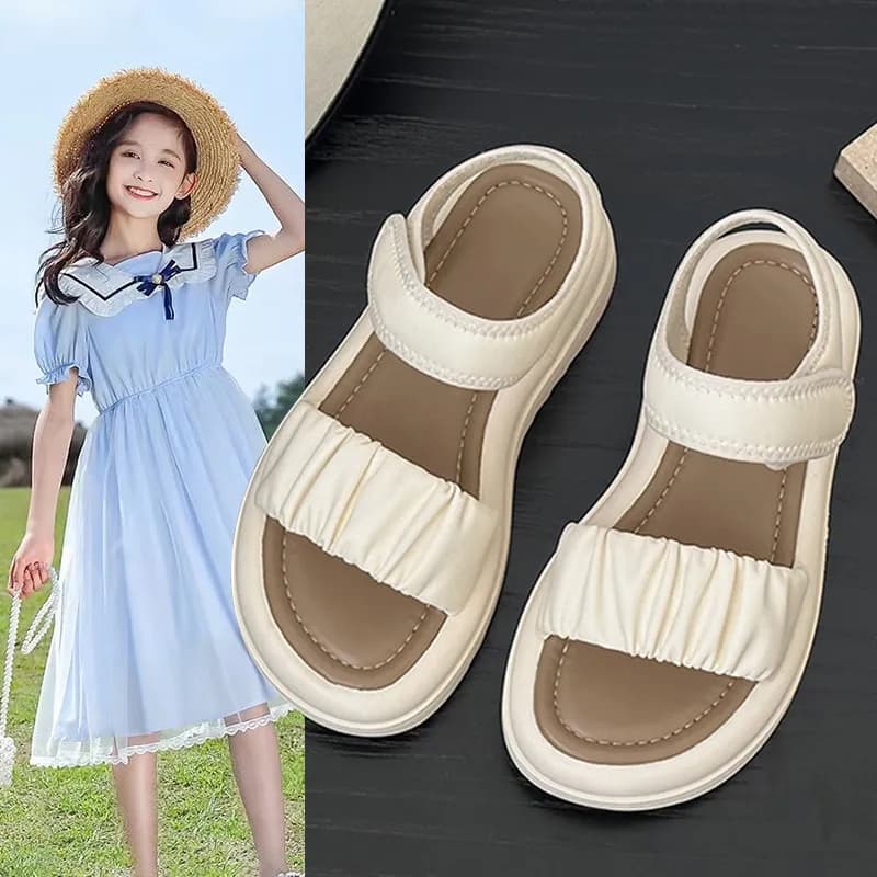 Girl 2025 New Arrival Kids Casual Beach Shoes Girls Soft Bottom Princess Sandals Children's Summer