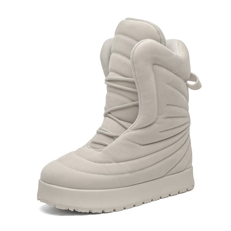 Bottes de neige style urbain pour hommes, mocassins à plateforme légers, silhouette tendance, première version PDF