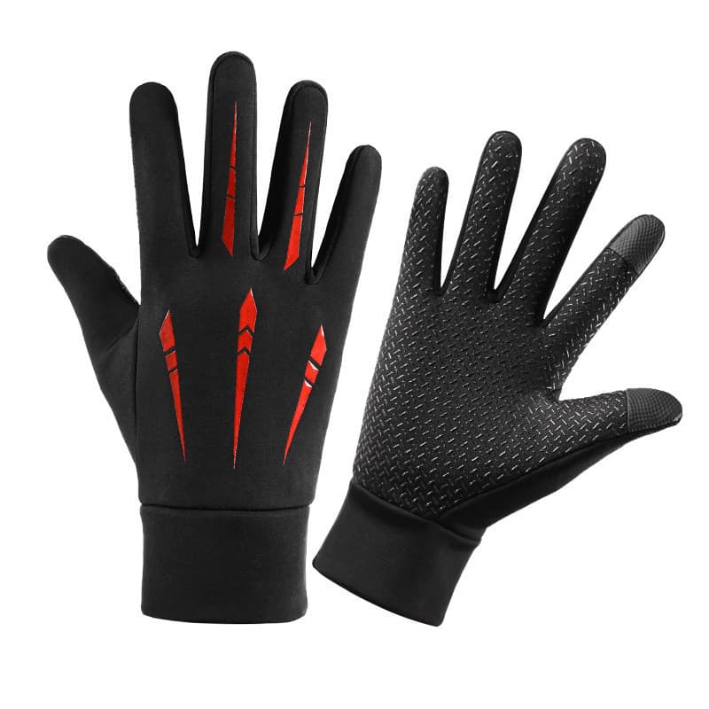 Outdoor Autumn And Winter Cold Proof Windproof Waterproof Men's Full Finger Cycling Equipment Cycling Takeaway Warm Gloves