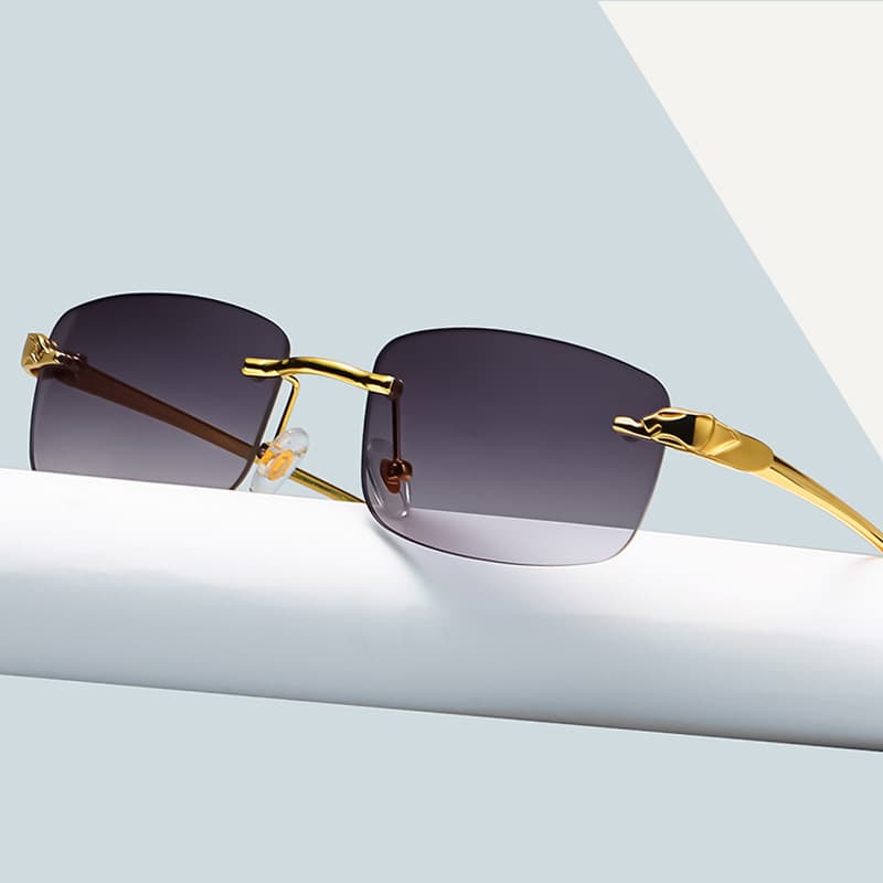 Leopard Head Small Frame Fashion Sunglasses For Women European American Style