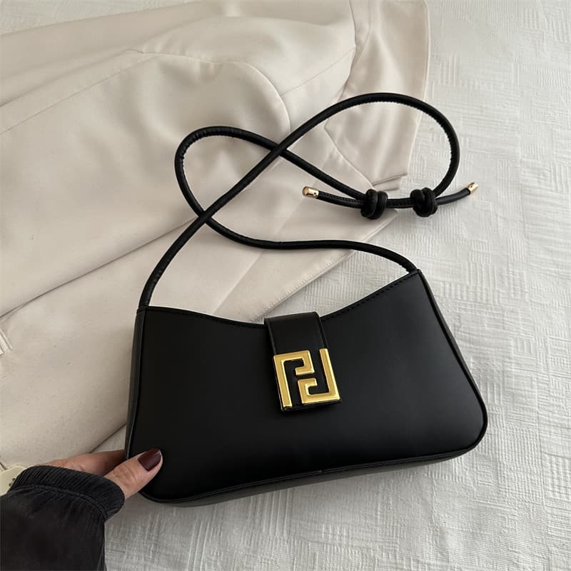 French-style Bag, Fashionable Crescent For Women, 2024 New Trendy Solid Color French Niche Handbag And Crossbody Bag