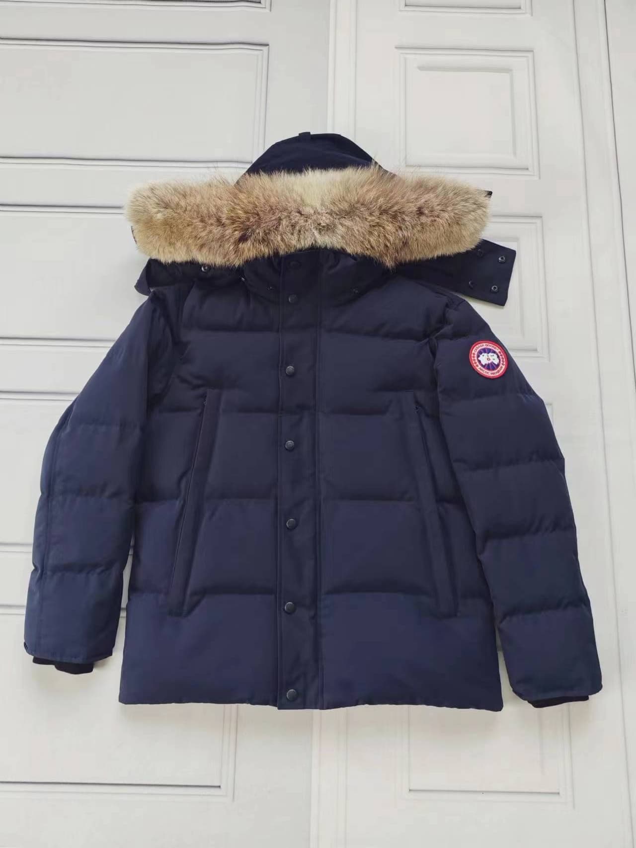 Doudoune Canada pour couple, veste d'extérieur, vêtement de travail, col en fourrure, camouflage, vêtements pour hommes, Tide