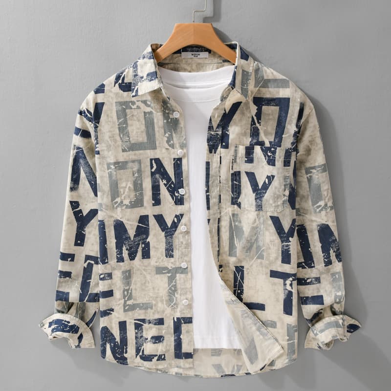 Trendy Long Sleeved Shirt, Trendy Casual Loose And Trendy Youth Versatile Men's Shirt