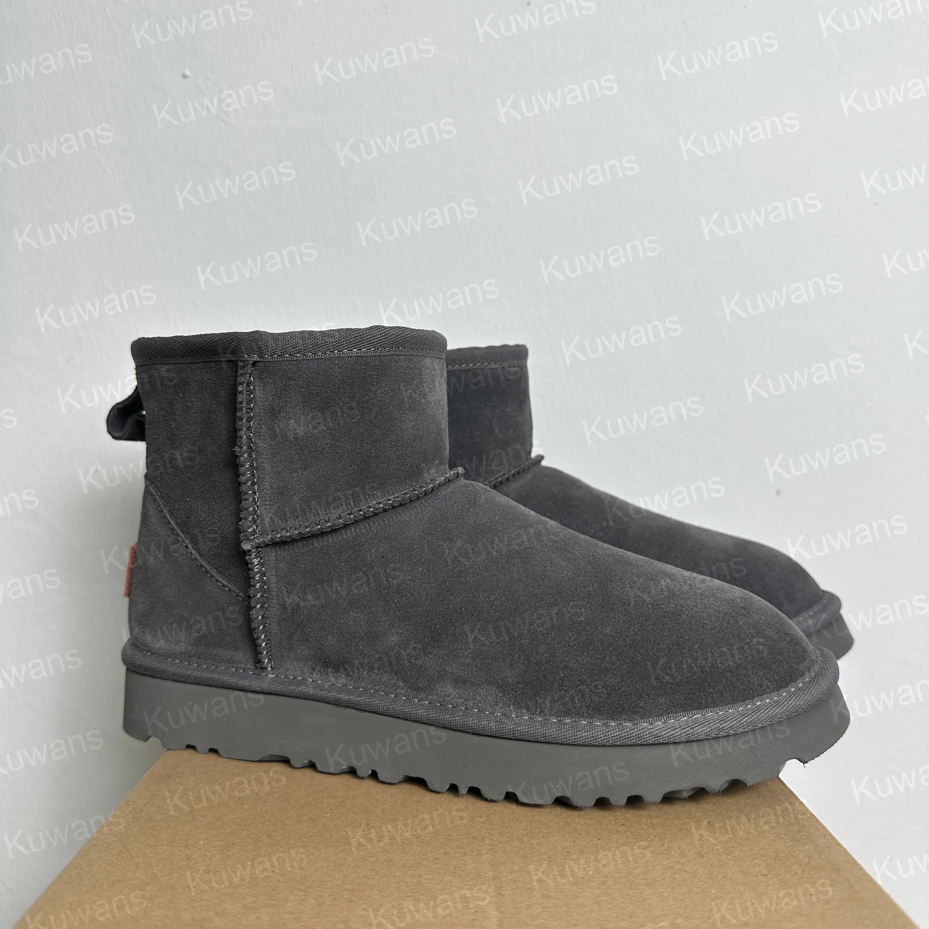 U GG Designer Classic Ultra Mini Bottes de Neige Plateforme Courte Femmes Hommes Fourrure Peau de Mouton Tasman Tazz Chesut Sable Graine de Moutarde