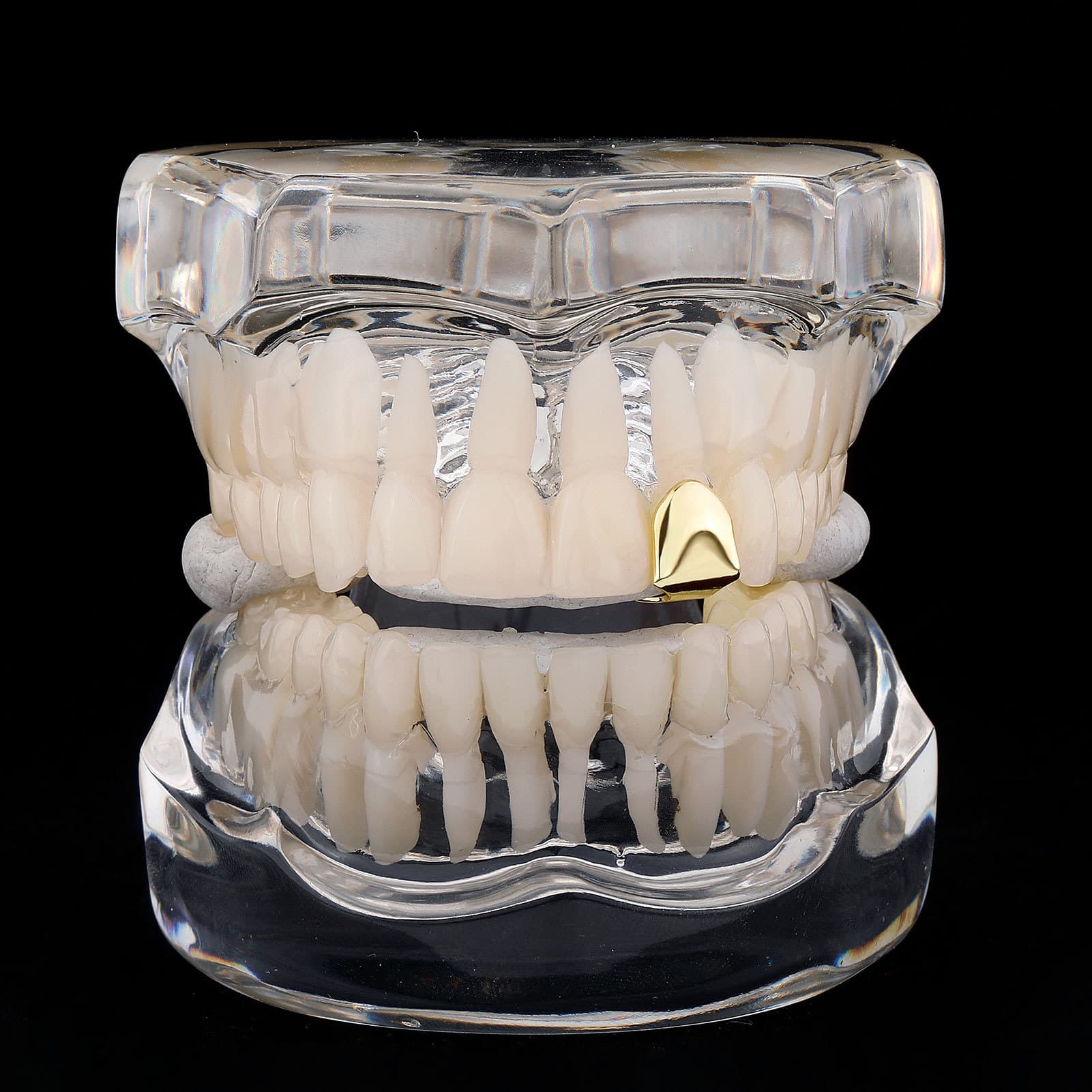 Hip Hop Braces Single Gold Teeth GRILLS Men And Women HIPHOP Exaggerated Hip Hop Teeth Accessories Hot