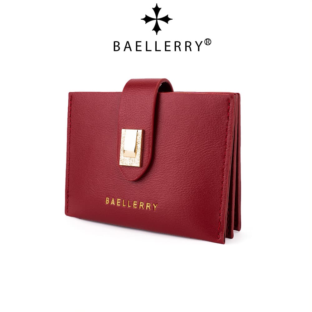 Baellerry new ladies card holder Korean style fashion buckle coin purse versatile light and compact wallet wholesale