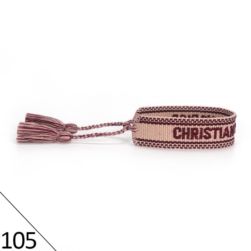 Bracelet unisexe tendance avec lettres tressées
