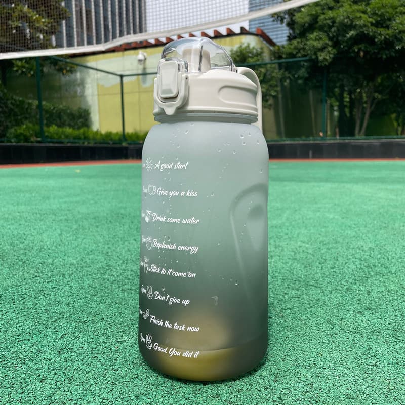 Plastic cup water cup student high appearance portable outdoor sports large water cup large capacity ton barrel fitness kettle