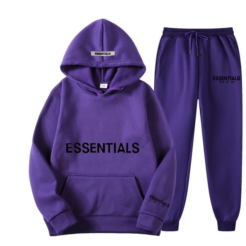 HY Sports Print Double Thread Essentials New Set Chest Couple Sweat à capuche