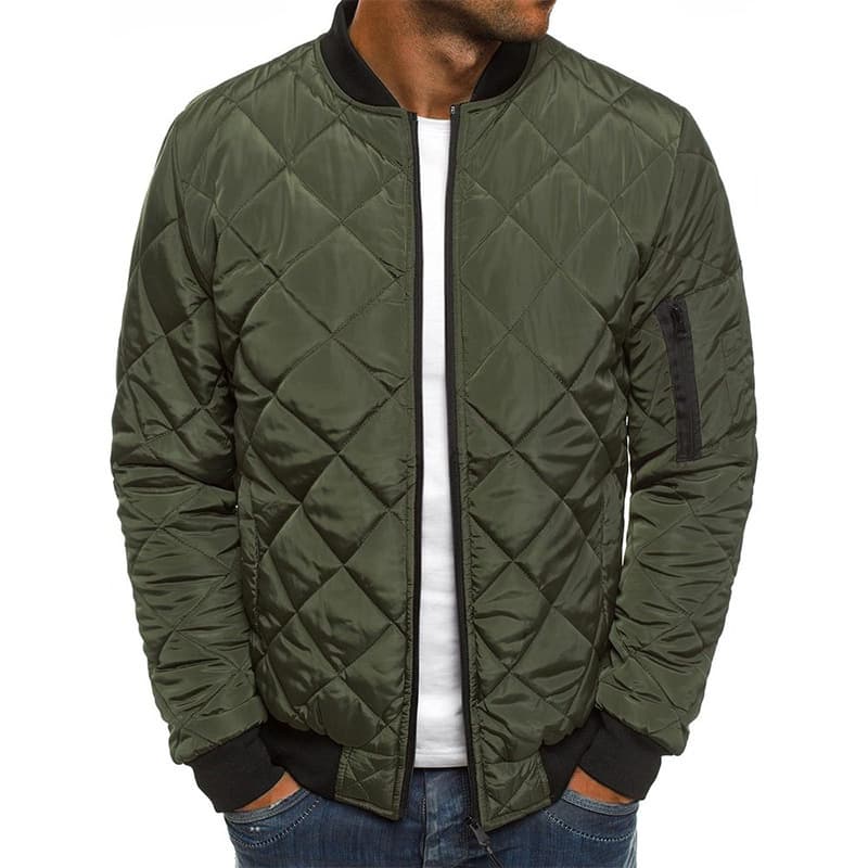 British Style Men's Cotton Jacket Thick And Warm No Ironing Cotton Jacket Fashionable Cardigan Design Casual Cotton Jacket