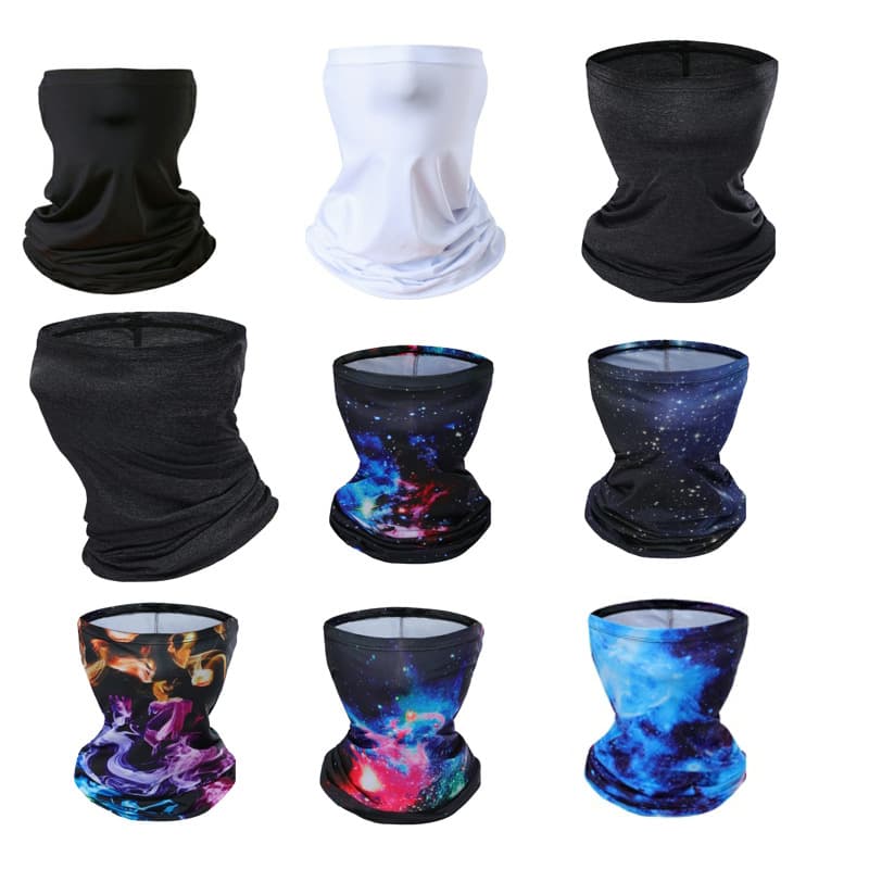 Ice Silk Sunscreen Mask Summer Men Women Riding Magic Headband Outdoor Sports Dust And Wind Proof Neck Cover