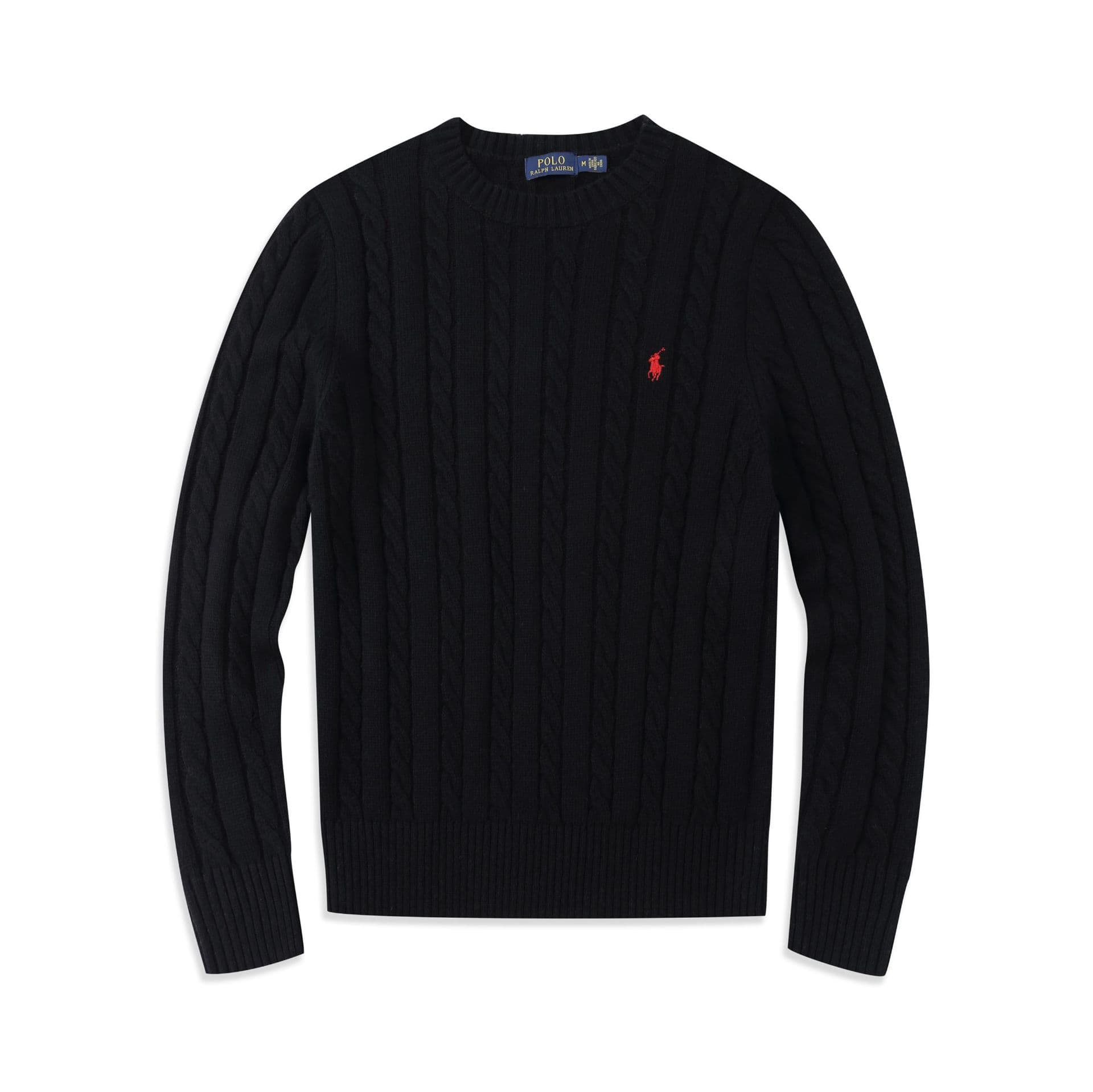 Même style pour hommes et femmes, pull polo torsadé à col rond, pull décontracté en laine mélangée avec logo poney pour couple