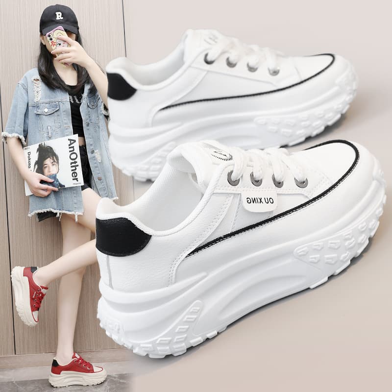 Women's shoes Breathable increase thick sole sports casual shoes board shoes students