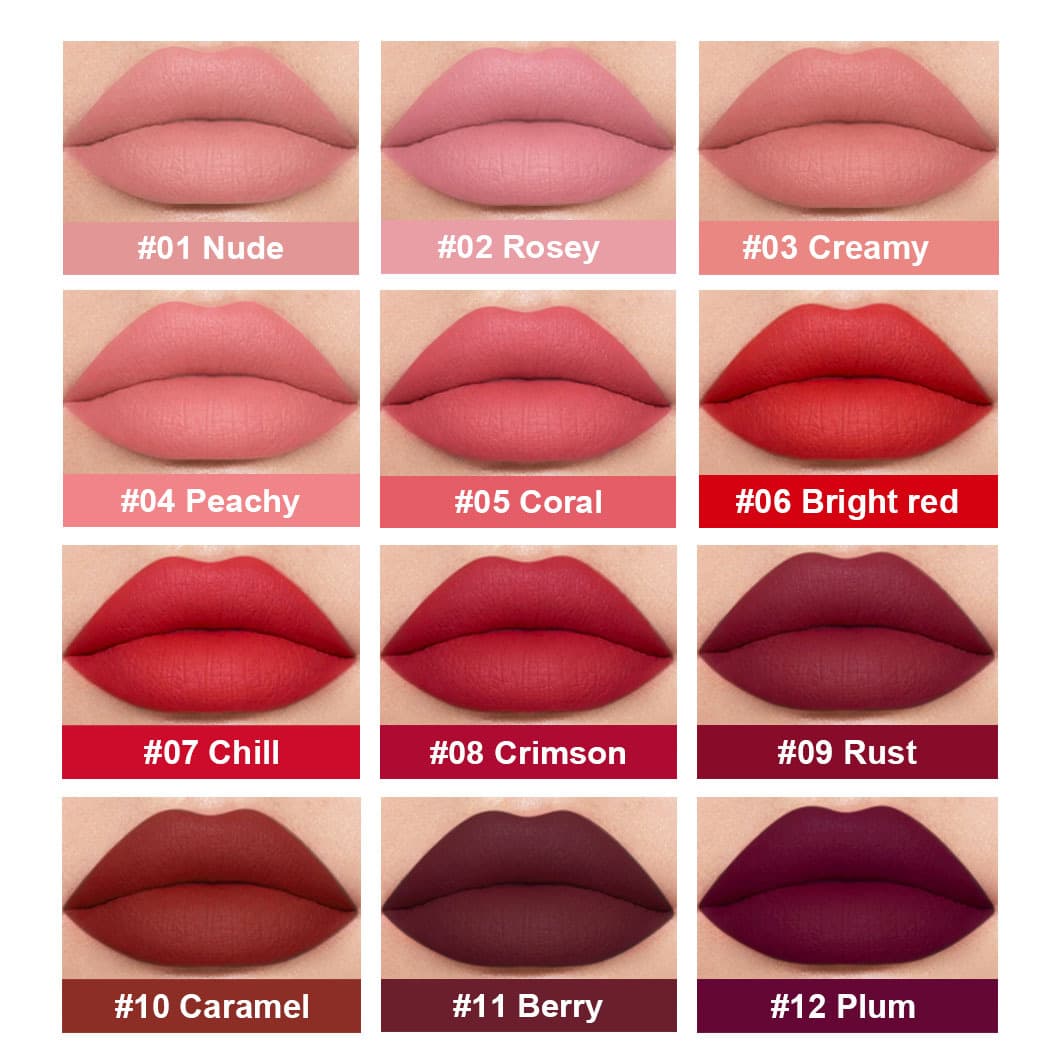 (3 Pieces) Makeup Private Label Lip Gloss 3 Pieces Lipstick Brown