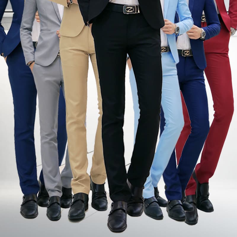 Men's Clothing Fashionable New Casual Business Suit Trousers For Men Korean Style Slim Casual Trousers