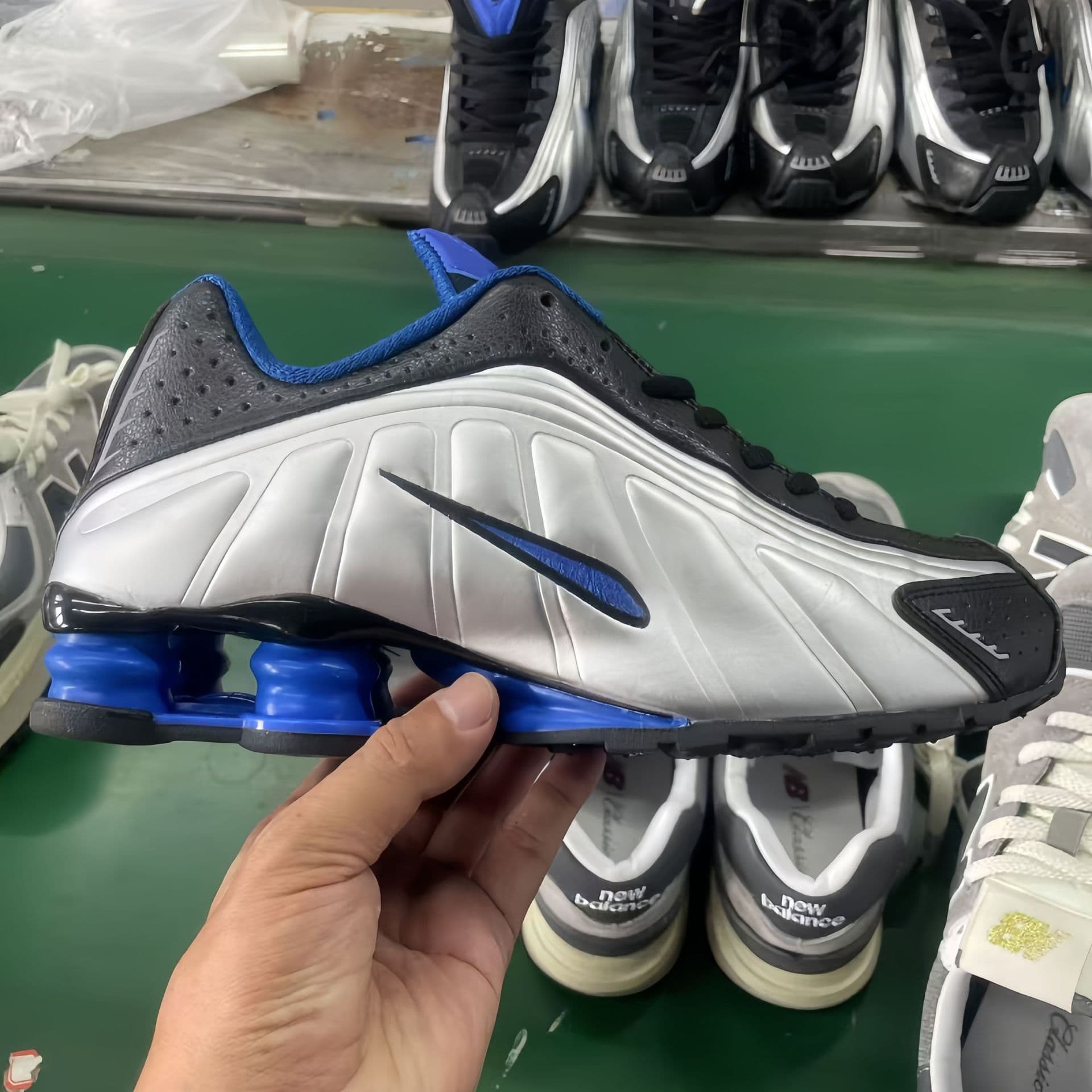 Chaussures de course unisexes SHOX R4 Neymar Collaboration, pointures 36 à 45, pour hommes et femmes, avec coussin d'air coloré.