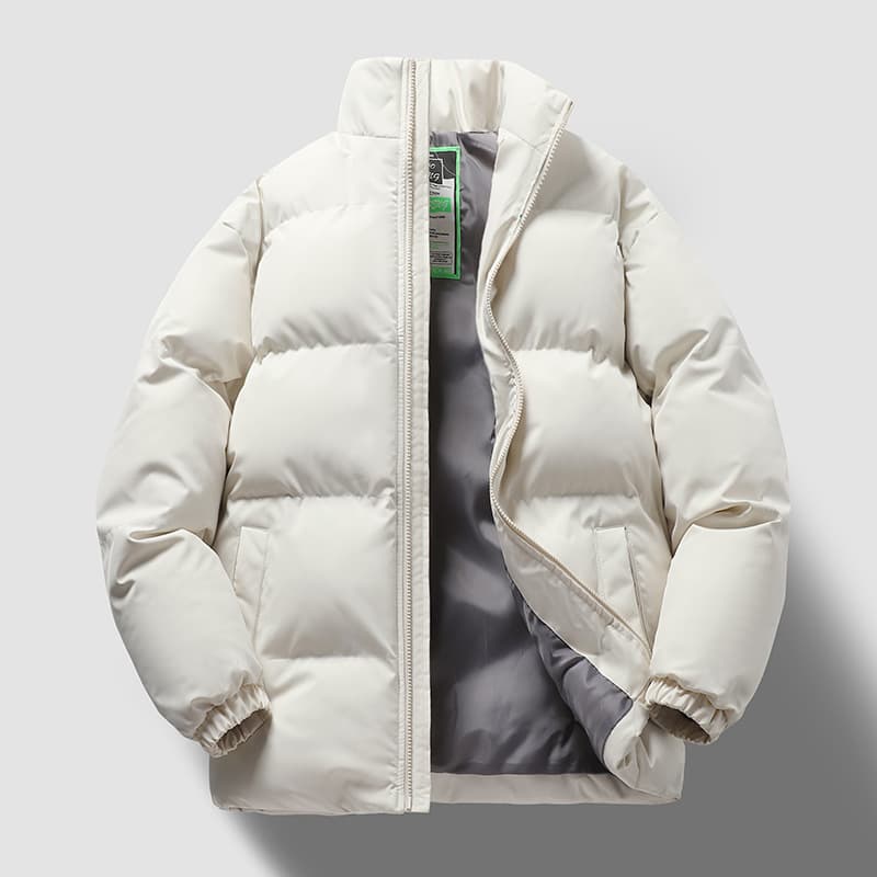 Men's Warm And Thick Stand Collar Casual All-match Cotton Jacket Loose Winter Cotton Clothes