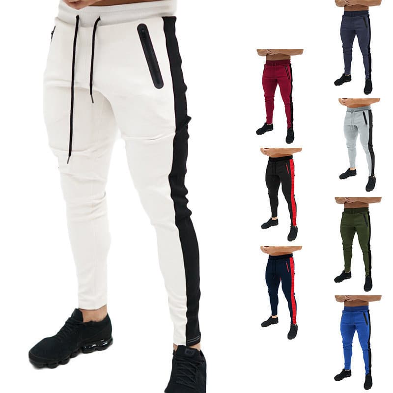Men's Autumn And Winter Men's New Sports Casual Light Board Slim Fitness Pants Men's Long Pants Small Foot Drawstring Pants