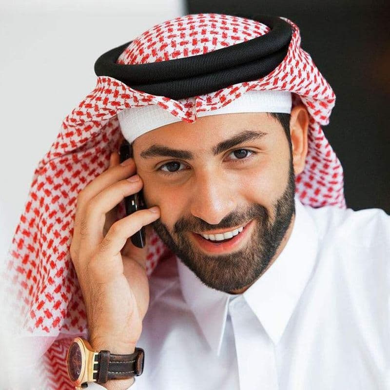 Muslim Men's Handkerchief, Saudi Dubai Traditional Islamic Accessories, Turban, Tartan Turban