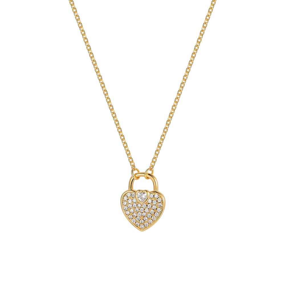 French high end simple design heart diamond new fashion temperament ladies accessories necklace temperament female necklace
