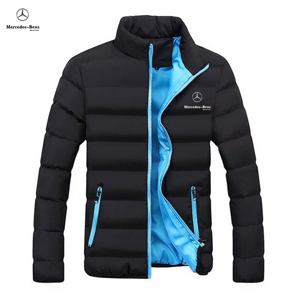 Col montant pour hommes coton J, coton chaud épaissi d'hiver J, duvet J, Cardigan décontracté d'extérieur, coton