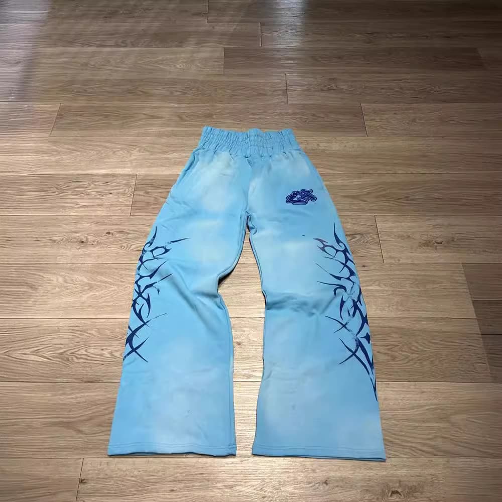 Men's American Streetwear Hip-Hop Casual Pants - Loose Fit Straight Leg Trousers With Breathable Fabric For Urban Fashion​