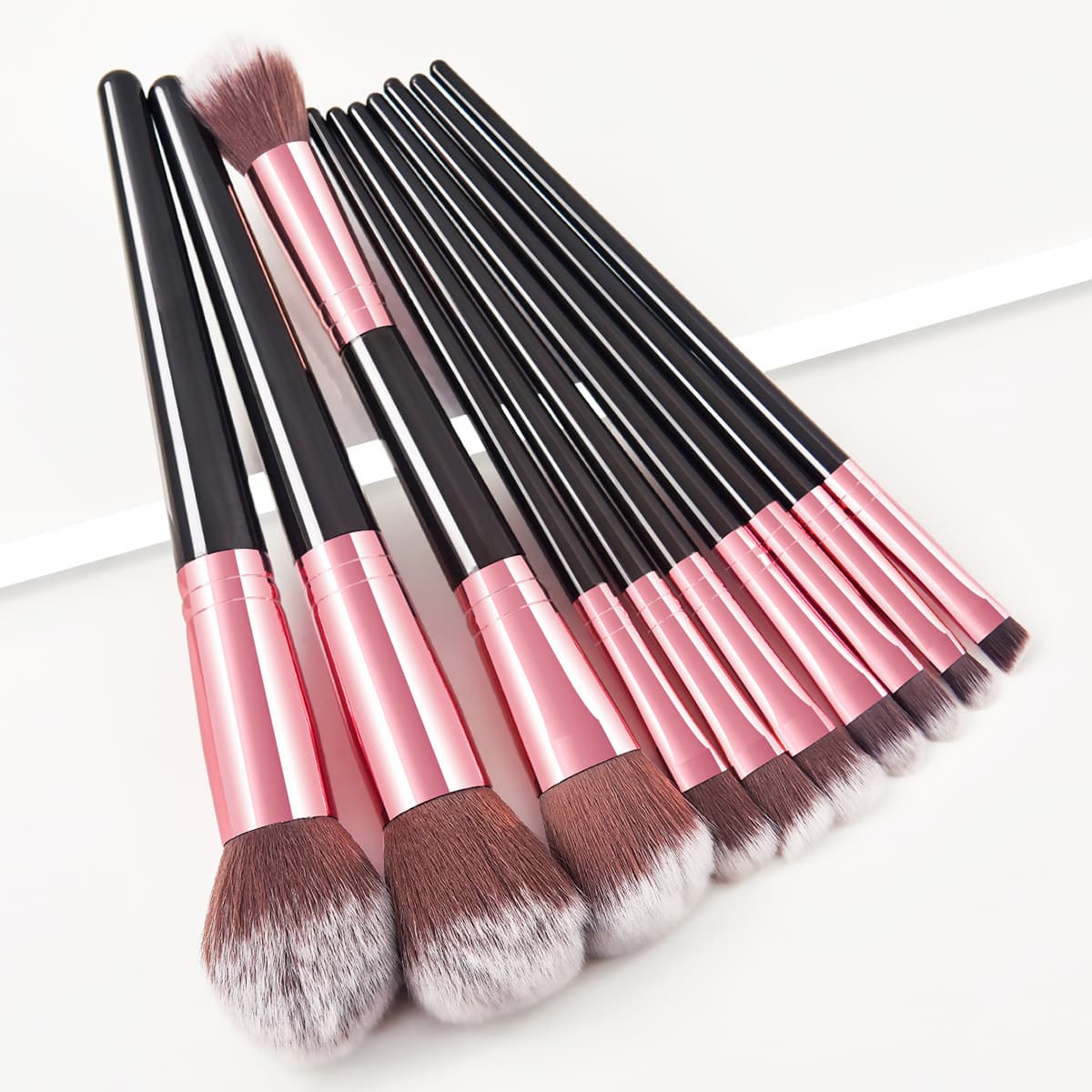 10 makeup brushes black gold beauty tools set brush set GUJHUI