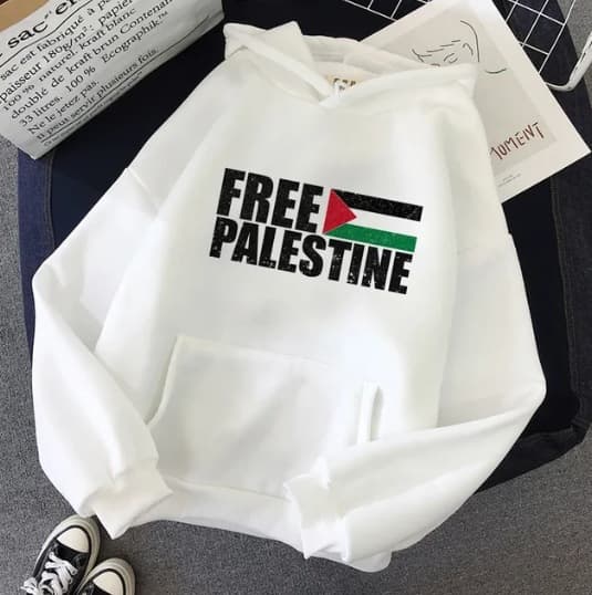 Men's clothing Pakistan-Israel theme sweatshirt Palestine casual autumn and winter large size solid color sweatshirt hoodie