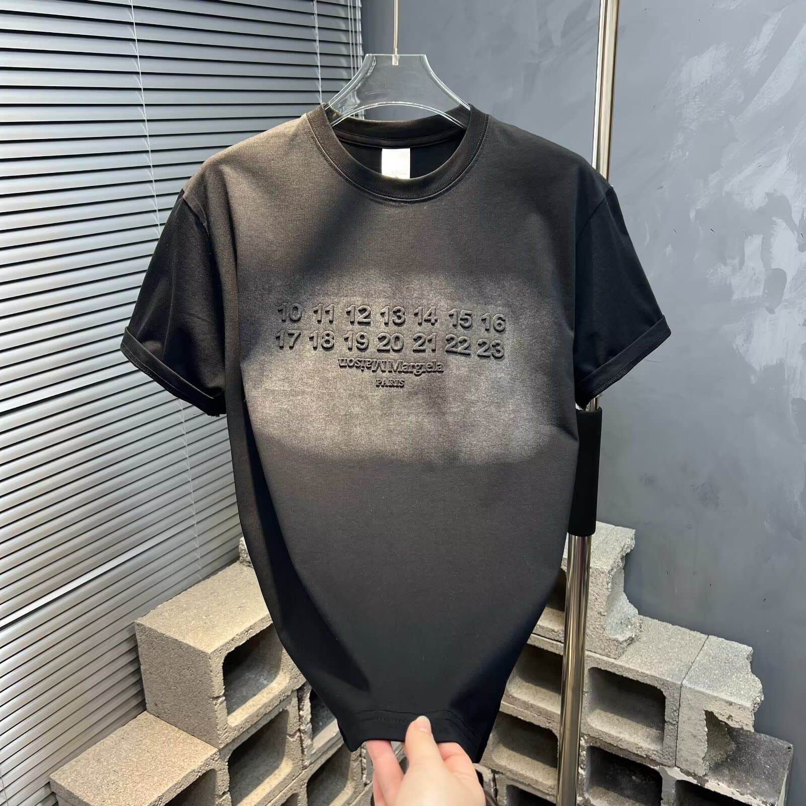 Men's Short Sleeve T-Shirt Summer Casual Oversized Cotton Tee Steel Stamp Print Round Neck Relaxed Oversized Fit