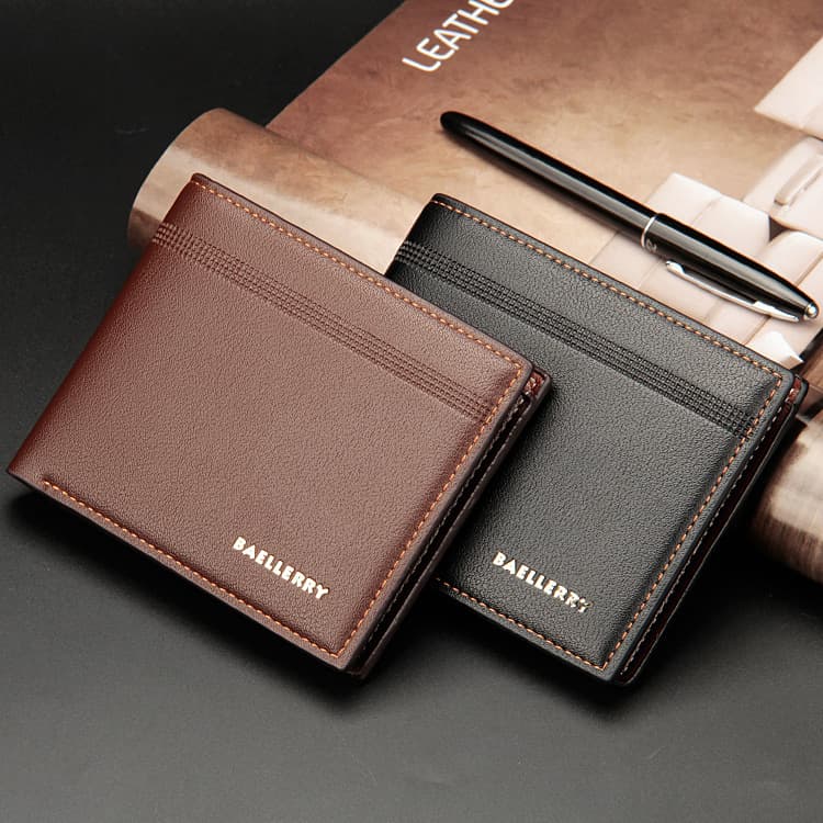 Men's Wallet Business Casual Short Leather Wallet