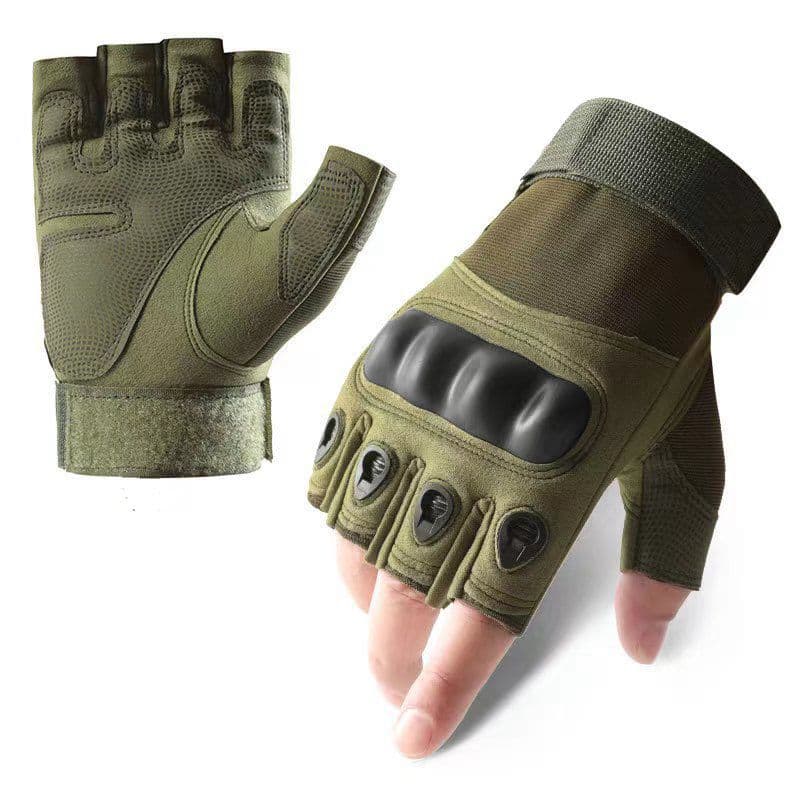 Tactical gloves Half-finger tactical gloves men's outdoor cycling sports anti-slip wear mountaineering fitness combat training gloves