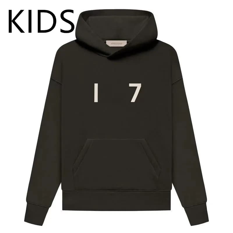Sweat à capuche essentiel pour enfants, garçons et filles, pantalon oversize ample, classique, floqué, à enfiler avec lettres 3D, style skate ou