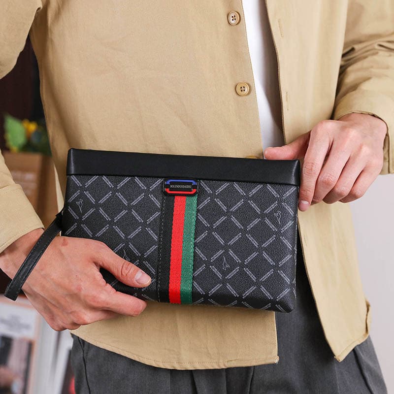 Men's clutch bag large capacity business envelope bag men's high end fashion clutch bag personality trend clutch bag