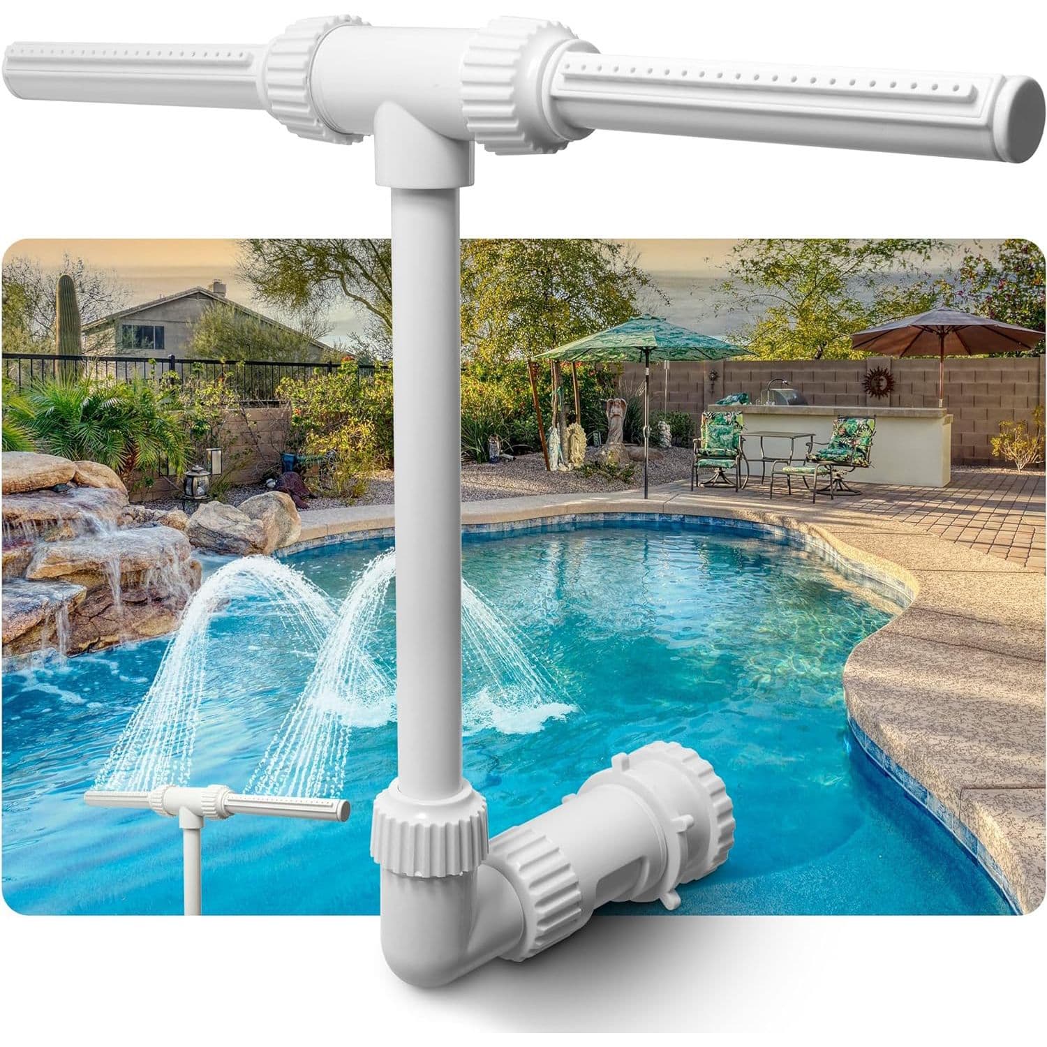 Sports & Outdoor Pool Fountain Sprayer Double Head Fountain Swimming Pool Bracket Fountain Pool Waterfall Fountain Fish Pond